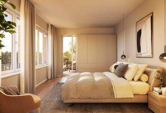 gut geschnittenes Schlafzimmer