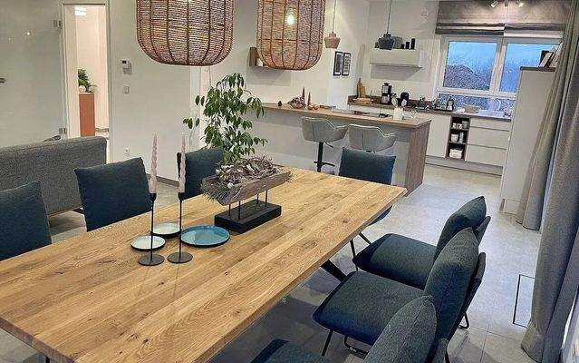 Essbereich mit Küche