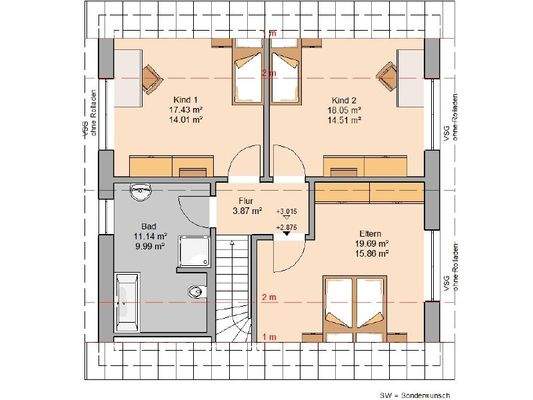 Grundriss Dachgeschoss