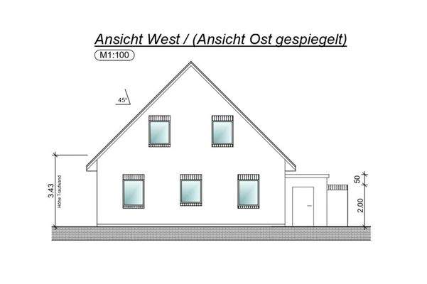 Ansicht Westen/Osten
