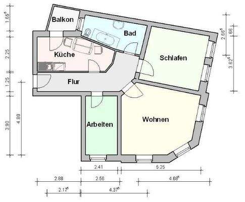 Grundriss, Maße nicht verbindlich!