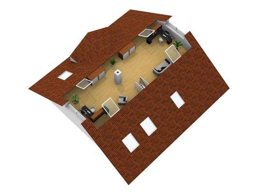 wohnlich ausgebauter Spitzboden