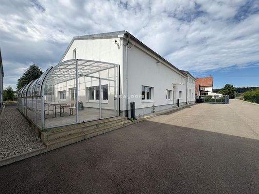 Außenansicht Sozialgebäude