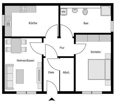 Grundriss Einliegerwohnung