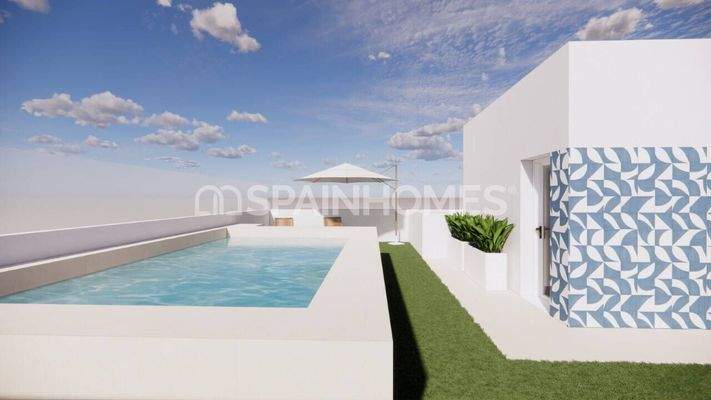 Modern Flats 200 m off the Beach in Pilar de la Horadada Alicante