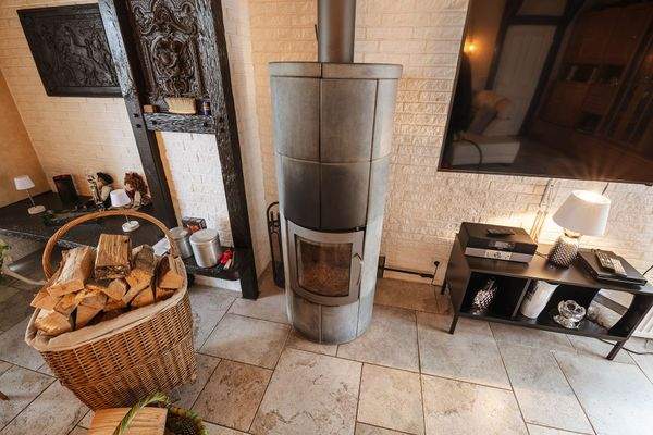 Kaminofen im Wohnbereich