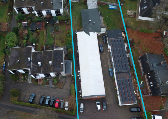 Ansicht Drohnenaufnahme Grundstück