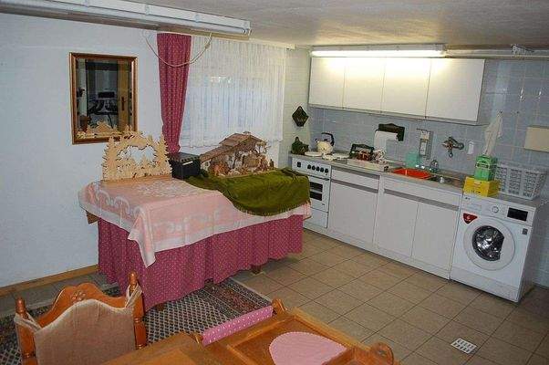 EFH: Kellergeschoss/Wohnküchenraum