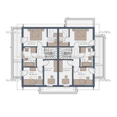 Grundriss Obergeschoss