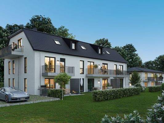 Wohnen AM GRÖBENBACH - Hausansicht Südwest