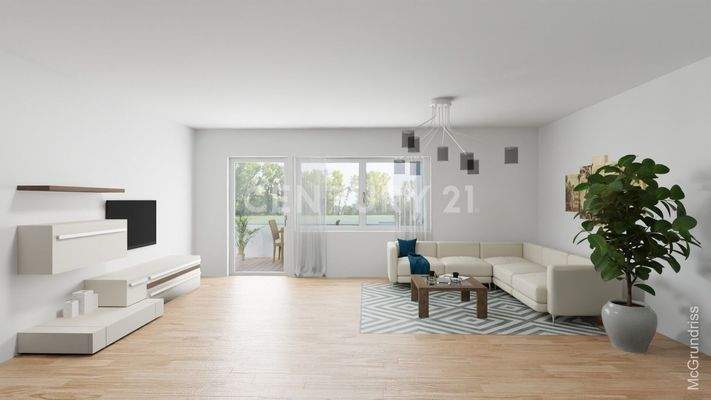 Wohnbereich (beispielhaft, Visualisierung)