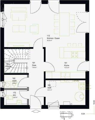 lichtdurchflutetes EG