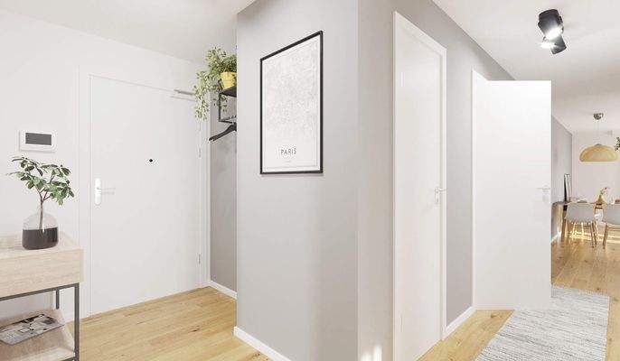 Heller und freundlicher Eingangsbereich