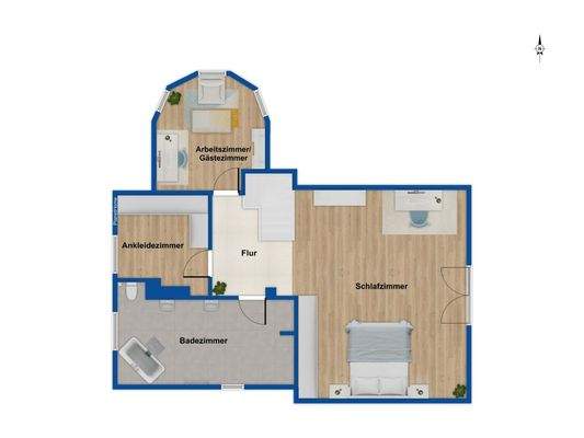 Grundriss Obergeschoss