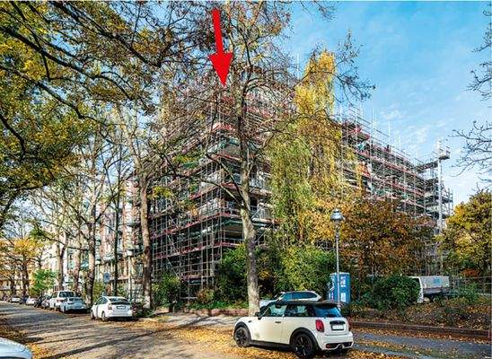 Blick auf das Gebäude 2