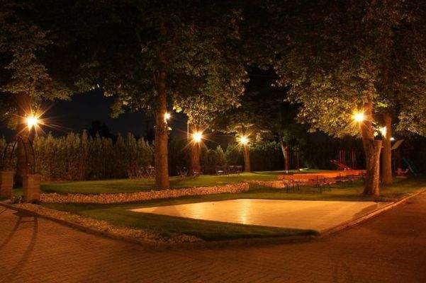 Biergarten mit Tanzfläche