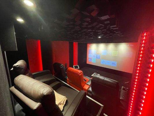 Cooles Heimkino im UG