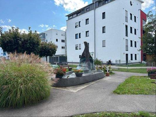 Wasserspiel im Außenbereich