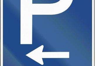 Parkplatzschild neutral