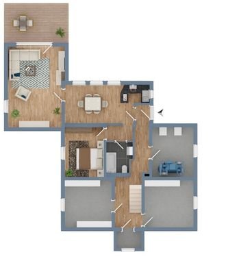 Keller, Einliegerwohnung