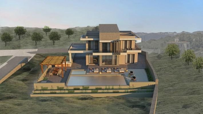 Kreta, Almyrida: Neubau-Projekt! Luxusvilla in der Natur zu verkaufen