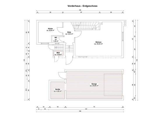 Grundriss Vorderhaus EG
