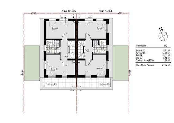 Grundrissbeispiel Dachgeschoss