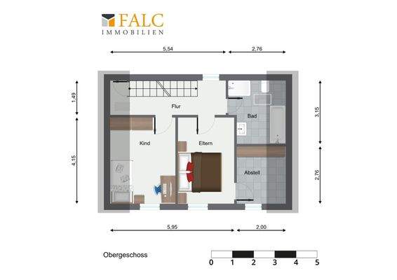 Grundriss OG - Alternativ mit Kinderz.