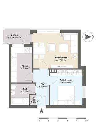 Grundriss 3. Obergeschoss 