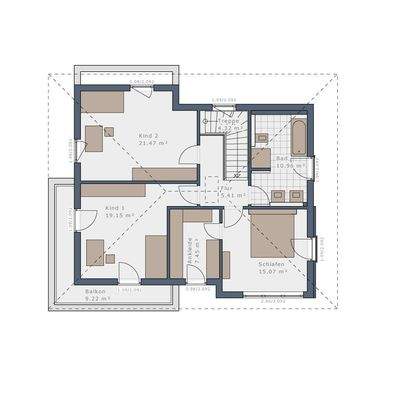 Grundriss Obergeschoss