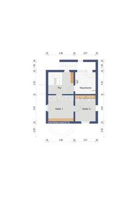 2D Grundriss UG Haus A