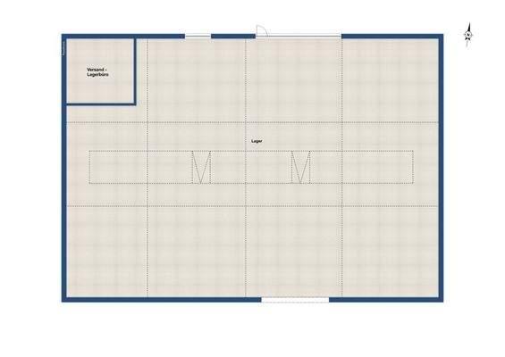 Grundriss Lagerhalle Anbau