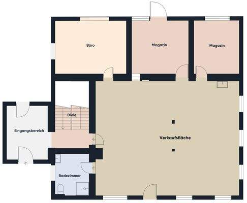 Grundriss ohne Maßstab / Erdgeschoss