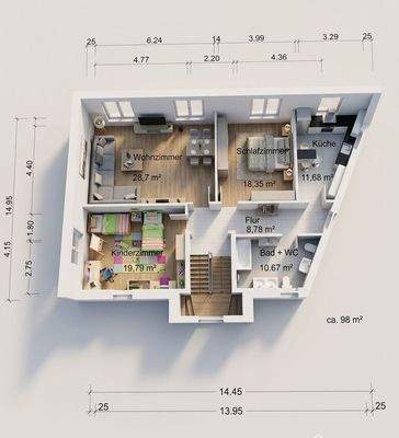 GR ETW 4Zi mit o. WOZI Teilung Zirndorf2 