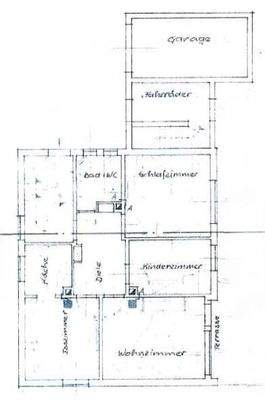 urspünglicher Grundriß EG _ OG 1962