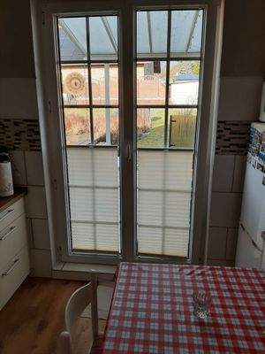 Küchenausgang zur Gartenterrasse