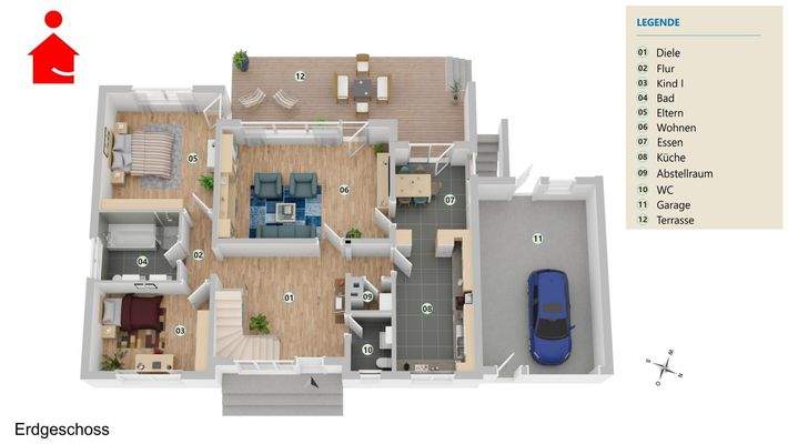 Grundrissvisualisierung