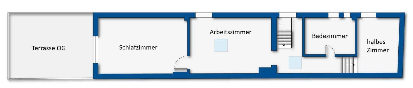 Grundrissskizze Obergeschoss