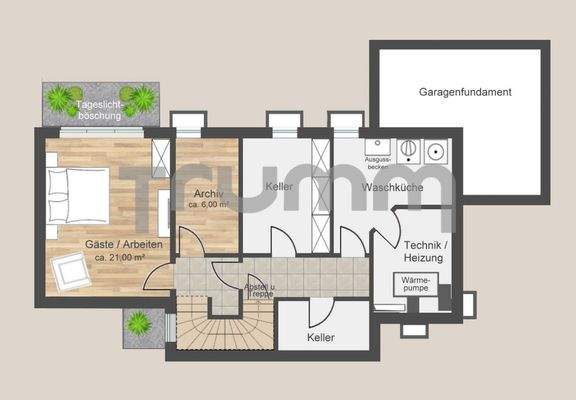 Grundriss Untergeschoss