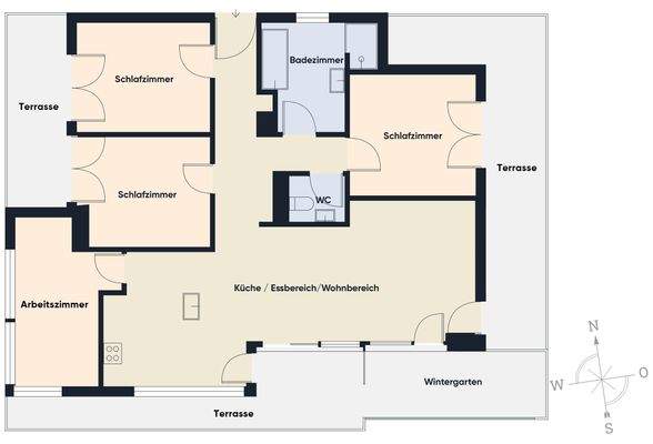 Grundriss ohne Maßstab