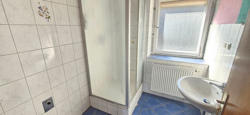Bad mit Dusche im Erdgeschoss