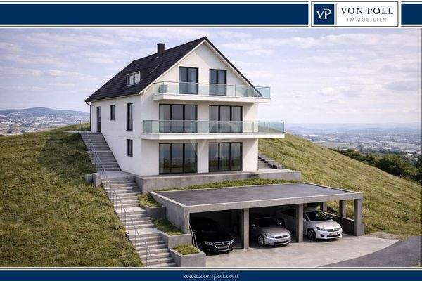 Südwest Grundstück in Blicklage mit Baugenehmigung/ Hangsicherung/Prüfstatik - KI Visualisierung