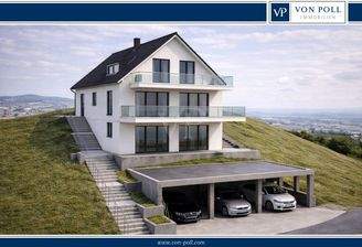 Südwest Grundstück in Blicklage mit Baugenehmigung/ Hangsicherung/Prüfstatik - KI Visualisierung