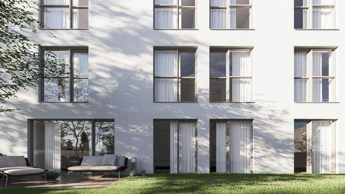 Visualisierung Seiten- / Gartenansicht