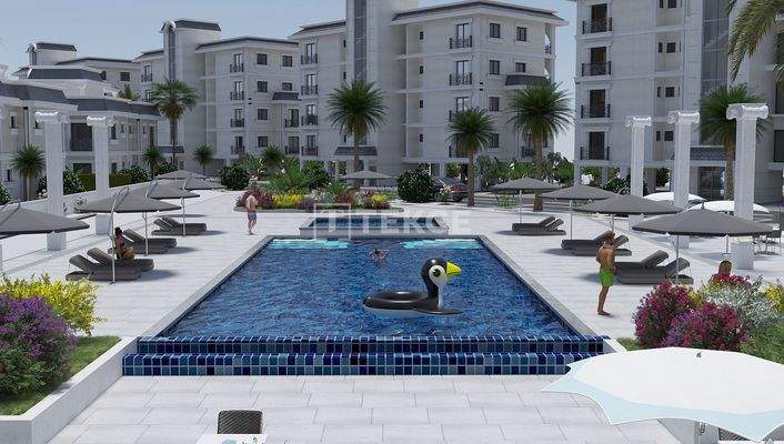 Real Estate near Sea with Community Pool in North Cyprus İskele