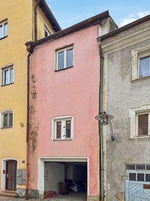 Rückansicht Garageneinfahrt 