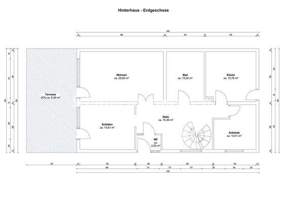 Grundriss Hinterhaus EG
