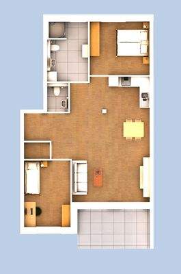 3D Ansicht Wohnung 03
