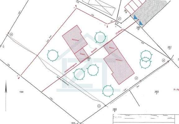 Beispielaufteilung für 2 Gebäude