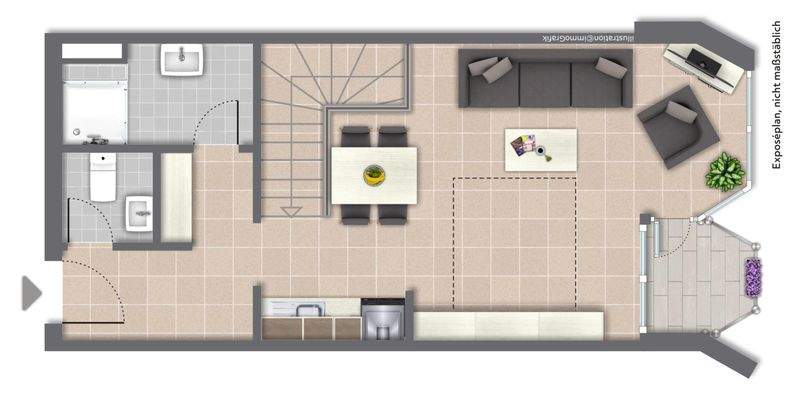 Erdgeschoss (Hochparterre)